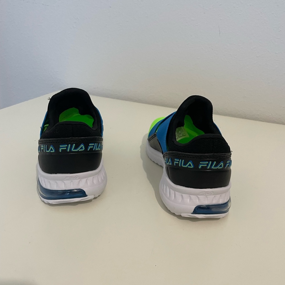 Fila Neon Green and Blue Sneakers - Picture 3 of 7